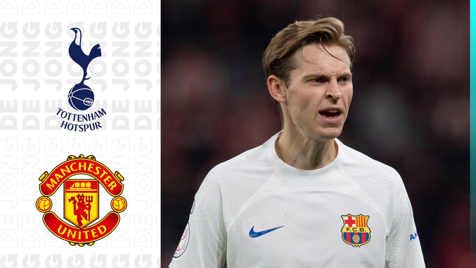 Frenkie de Jong looks like he has just found out Tottenham want to sign him.