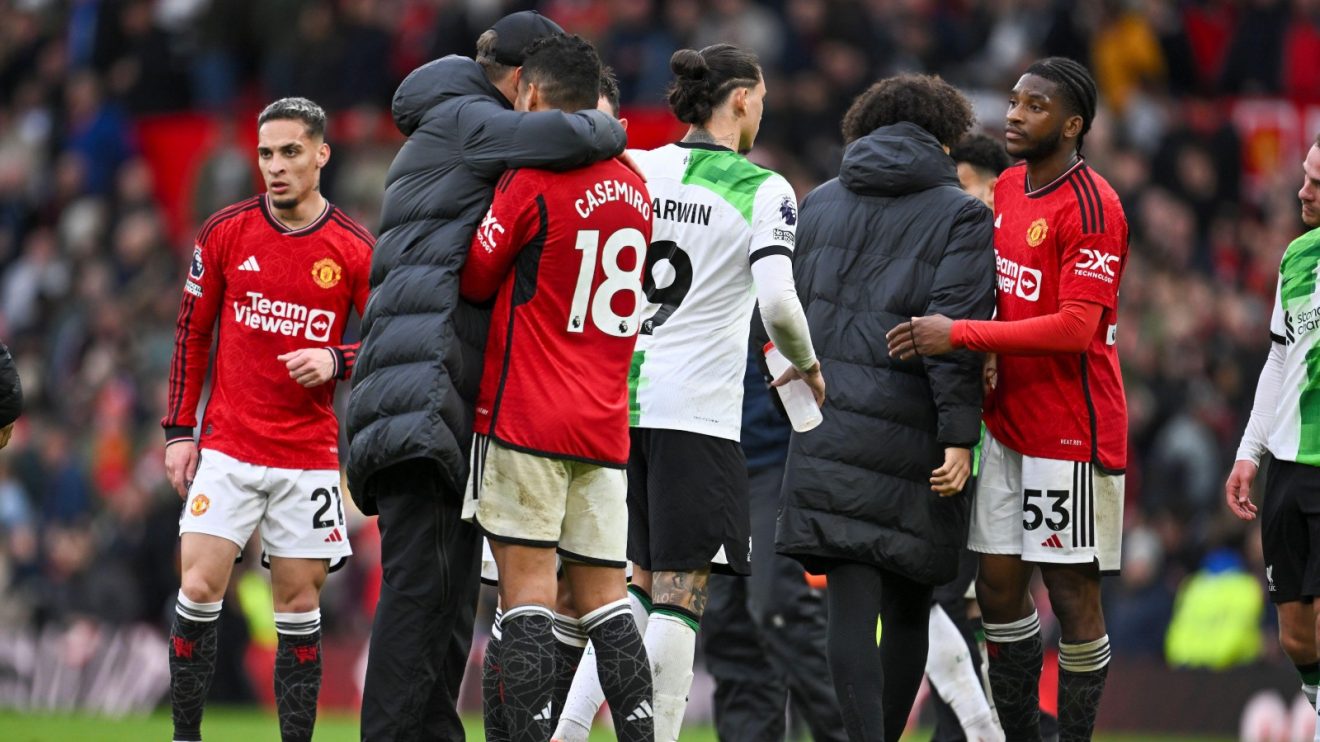 Man Utd and Liverpool players