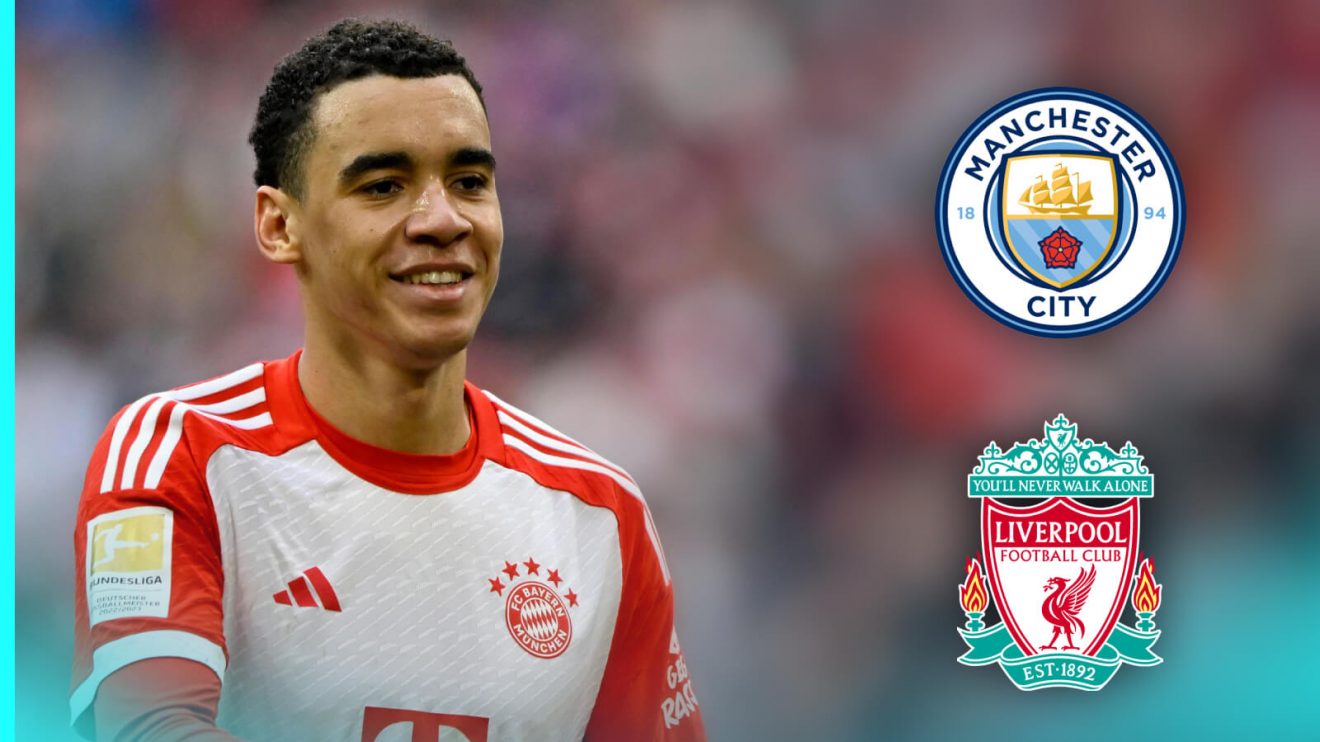 Bayern Munich's Jamal Musiala is a target for Manchester City and Liverpool.