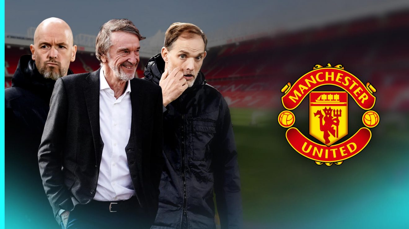 Man Utd co-owner Sir Jim Ratcliffe with Erik ten Hag
