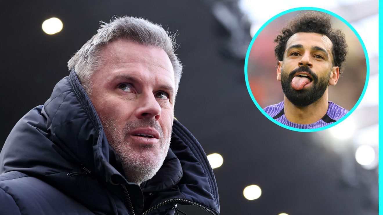 Liverpool legend Jamie Carragher and Mohamed Salah