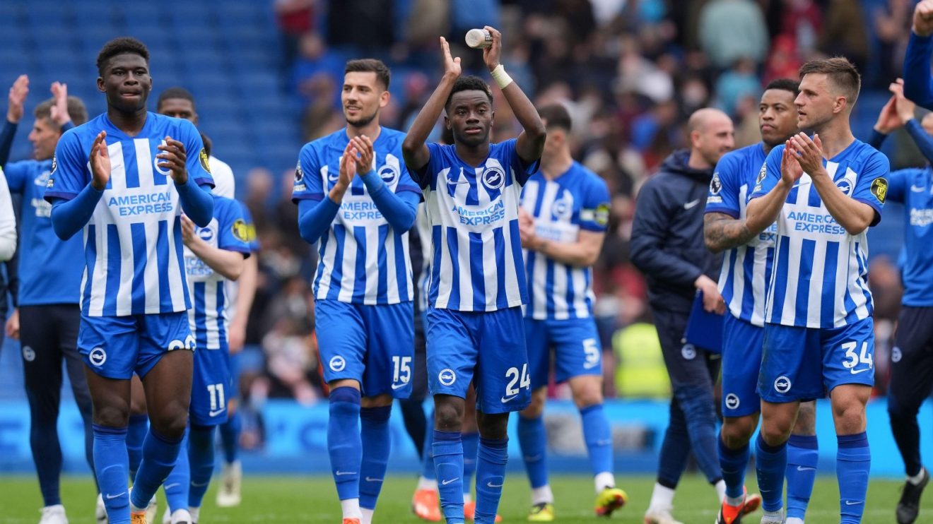 Simon Adringra leads his Brighton side