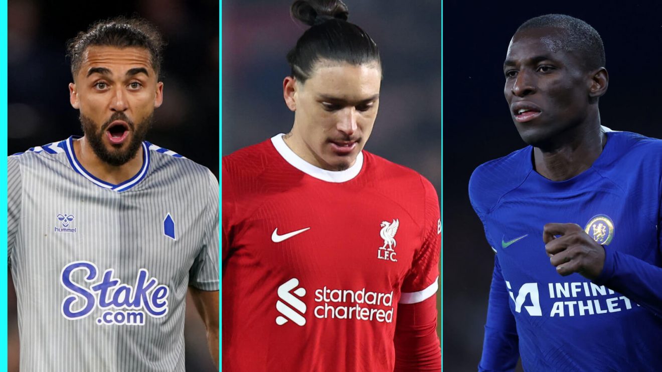Dominic Calvert-Lewin, Darwin Nunez and Nicolas Jackson