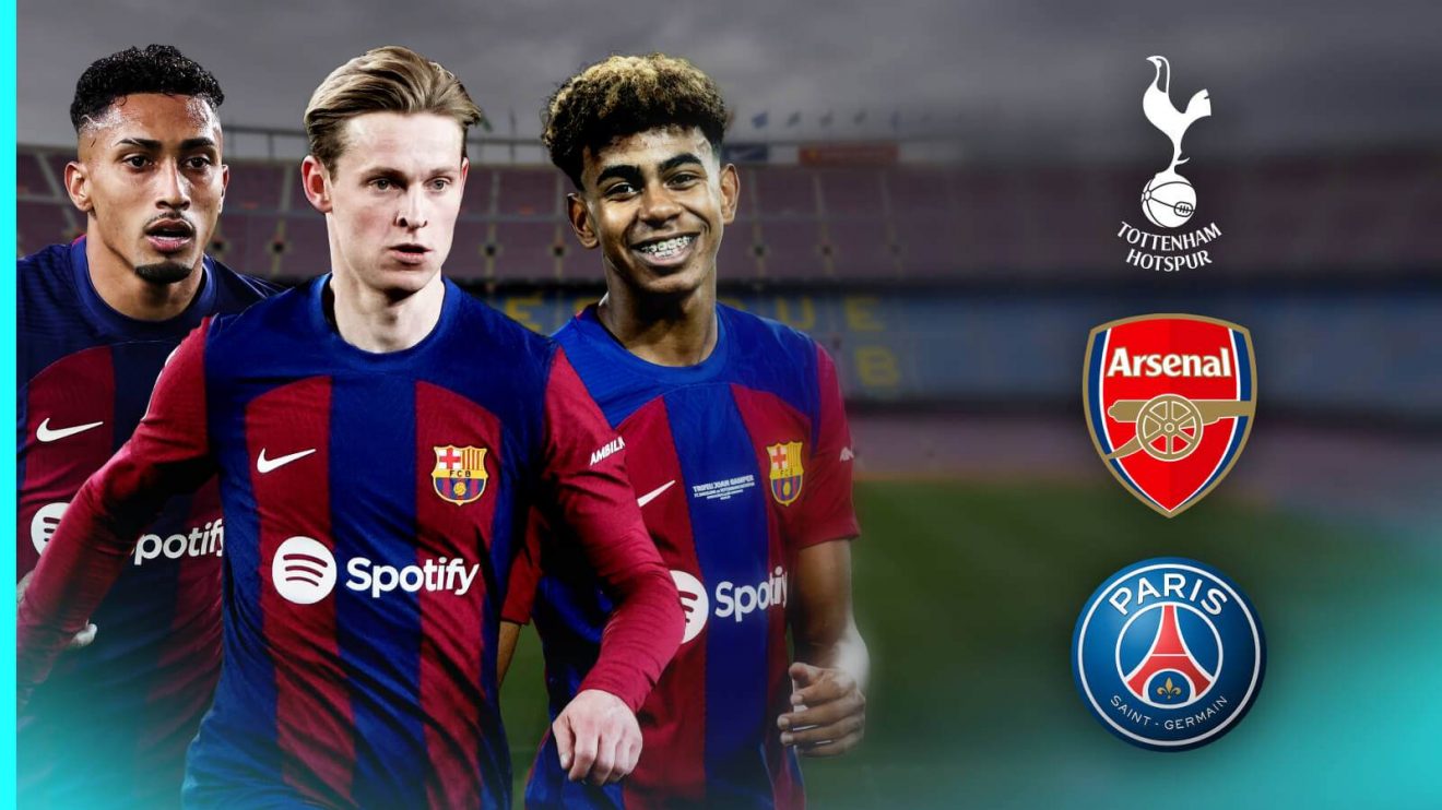 Barcelona players Raphinha, Frenkie de Jong and Lamine Yamal could be sold this summer