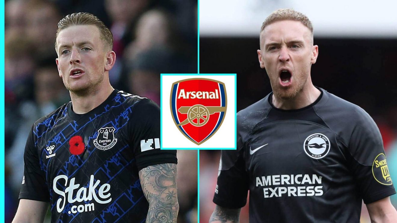 Reported Arsenal targets Jordan Pickford and Jason Steele