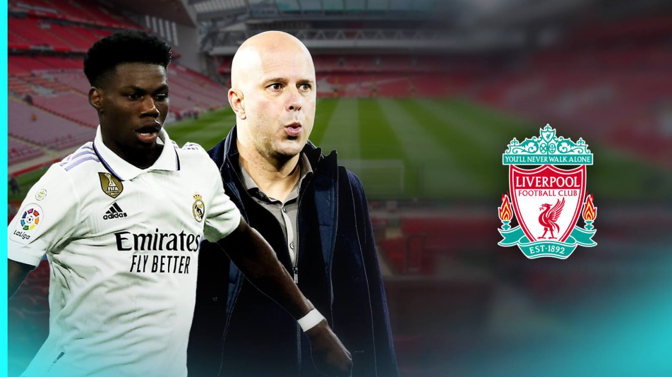 Incoming Liverpool boss Arne Slot and Aurelien Tchouameni