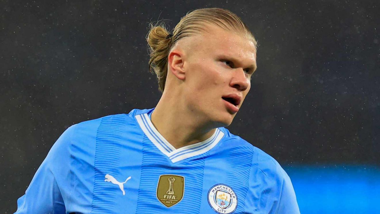 Man City striker Erling Haaland