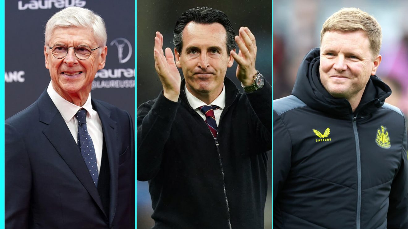 Arsene Wenger, Unai Emery and Eddie Howe.