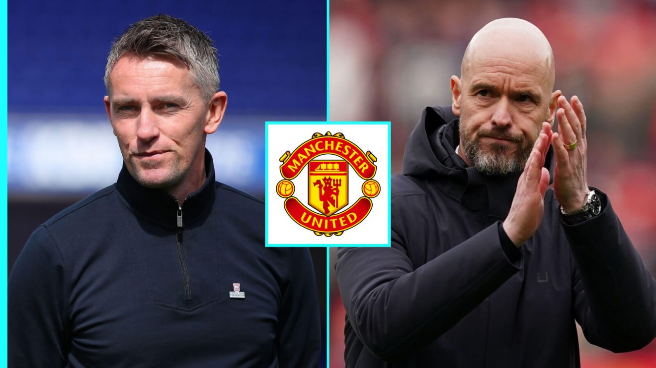 Man Utd boss Erik ten Hag and Kieran McKenna