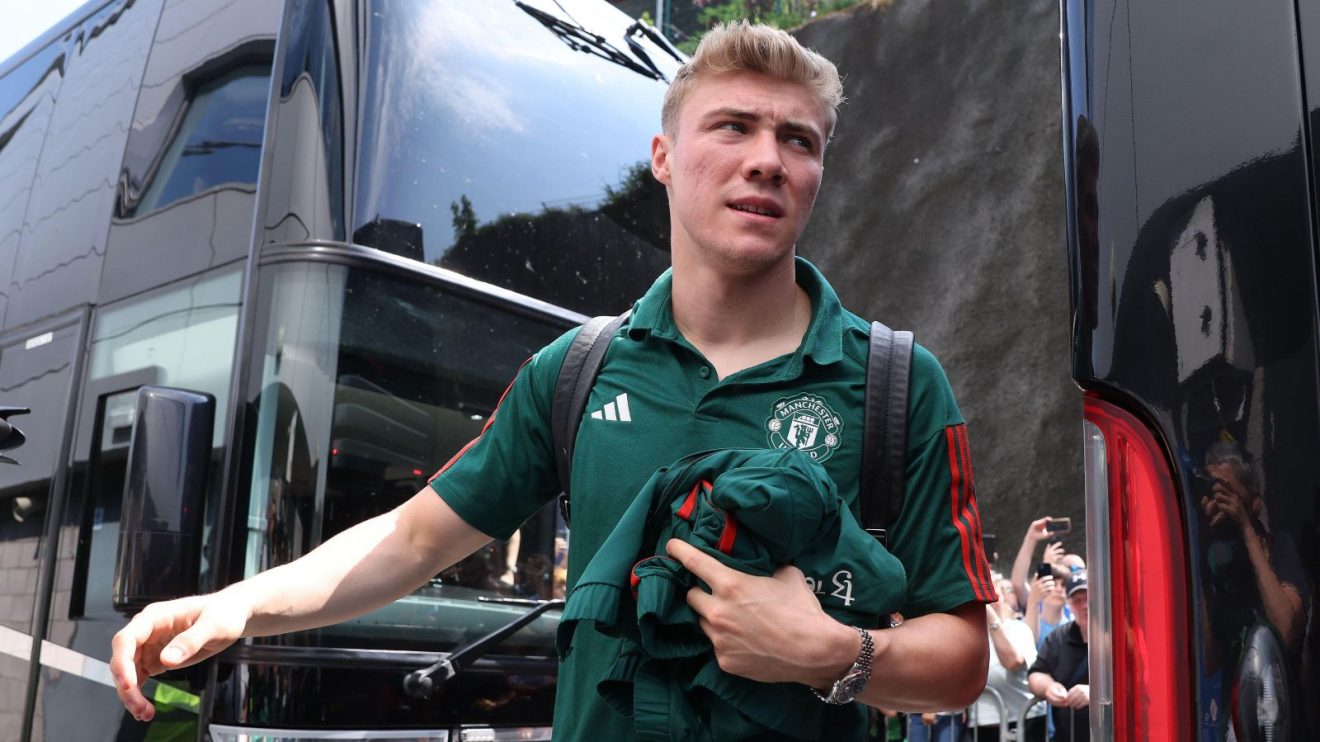 Manchester United striker Rasmus Hojlund