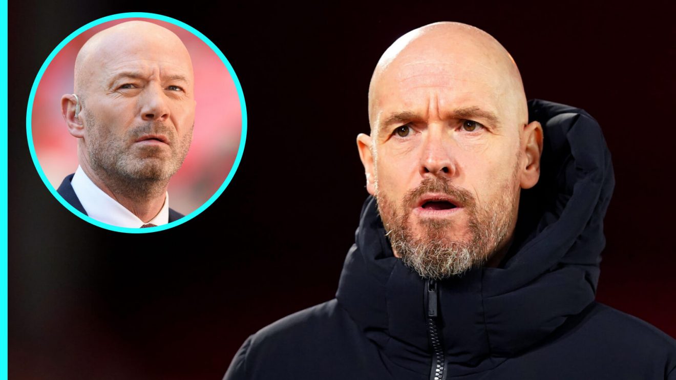 Man Utd boss Erik ten Hag and Alan Shearer