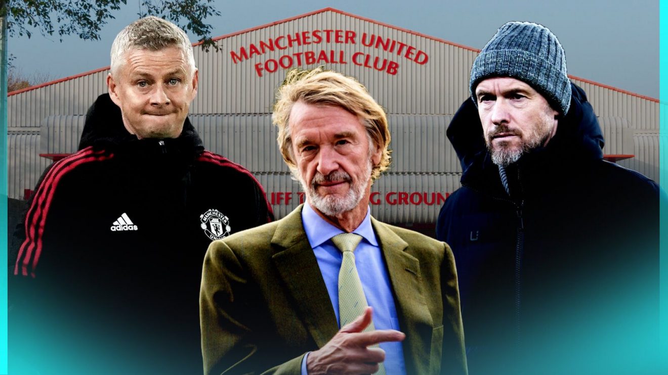 Man Utd trio Ole Gunnar Solskjaer, Sir Jim Ratcliffe and Erik ten Hag