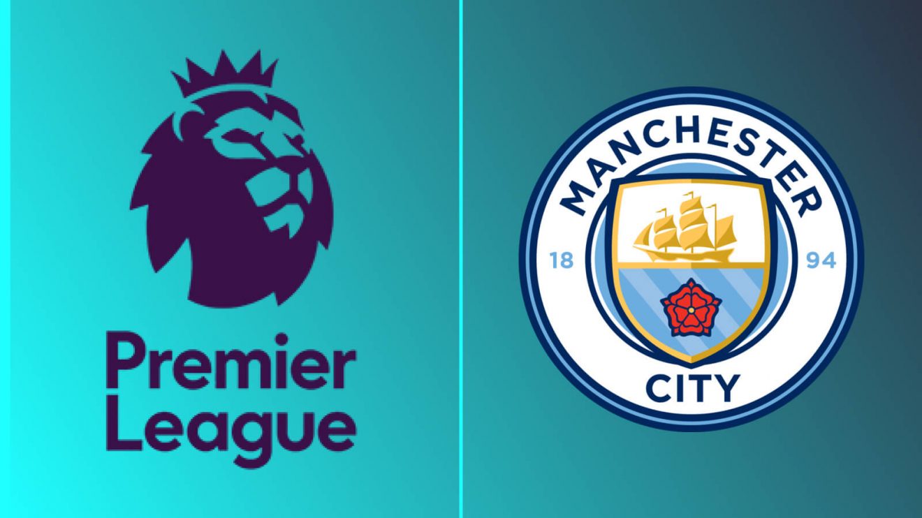 Man City and Premier League logos