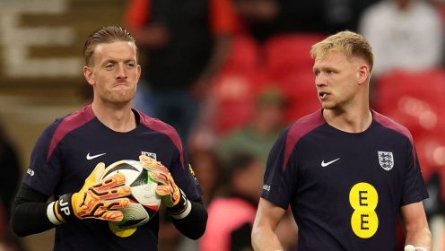 ‘If he wins the tournament’ – Ramsdale happy to sit behind Pickford and await ‘happiest day of my life’