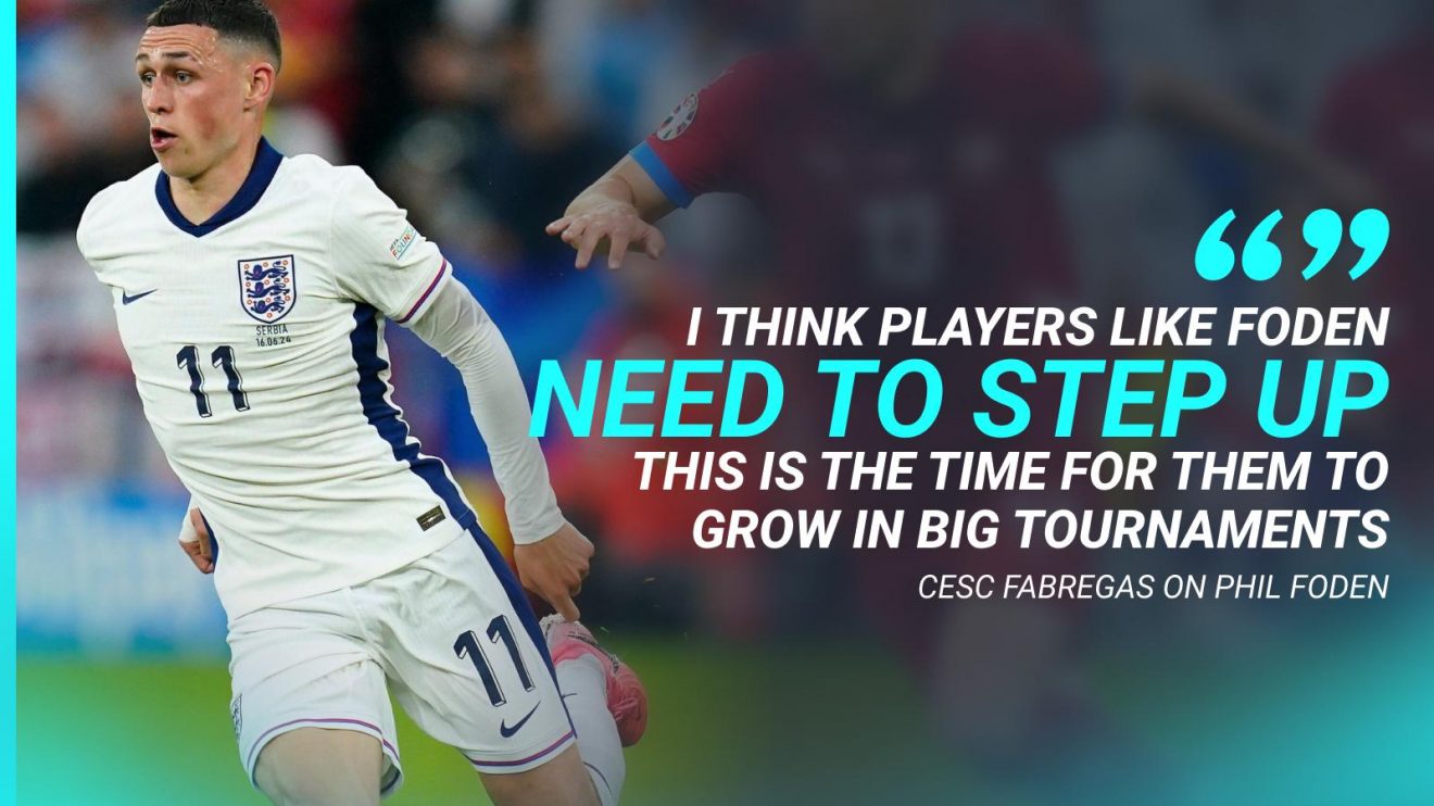 Phil Foden needs to "step up", says Cesc Fabregas