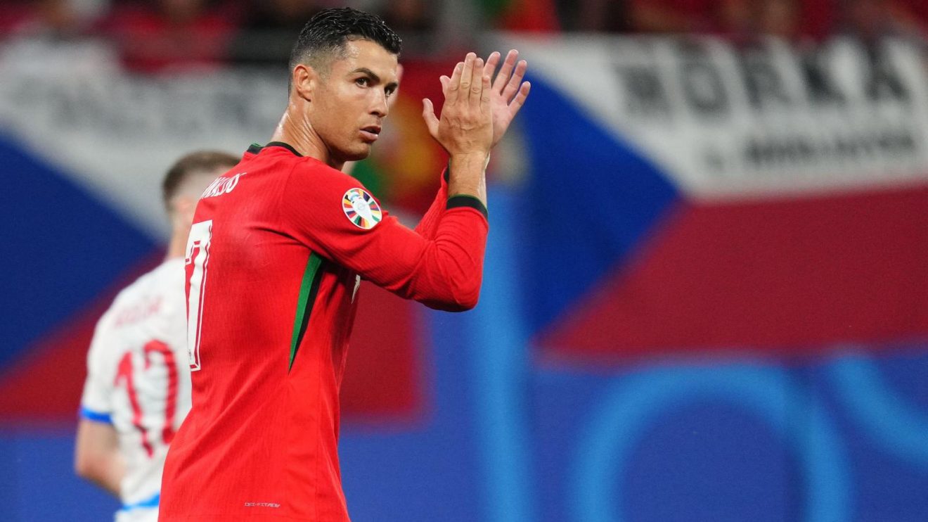 Portugal captain Cristiano Ronaldo claps during a match
