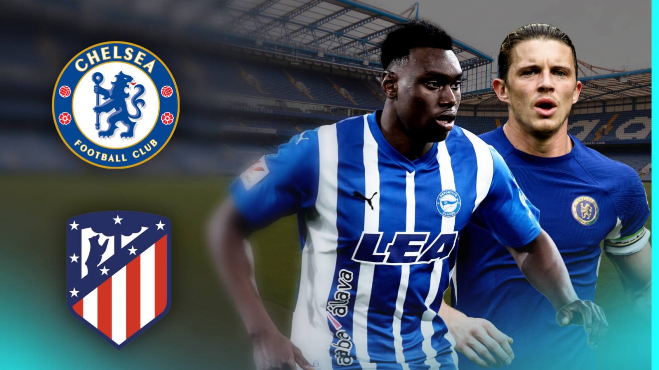 Chelsea transfer target Samu Omorodion and Conor Gallagher