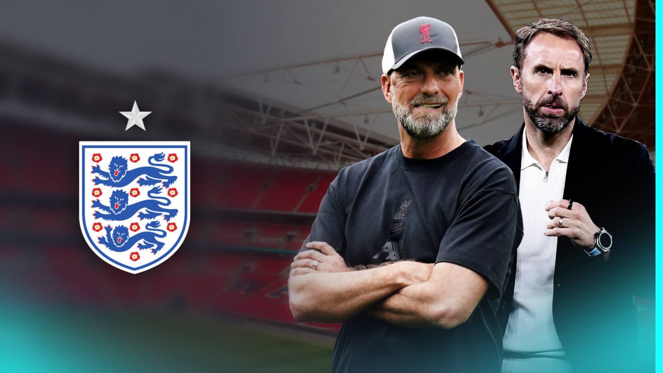Jurgen Klopp and former England boss Gareth Southgate