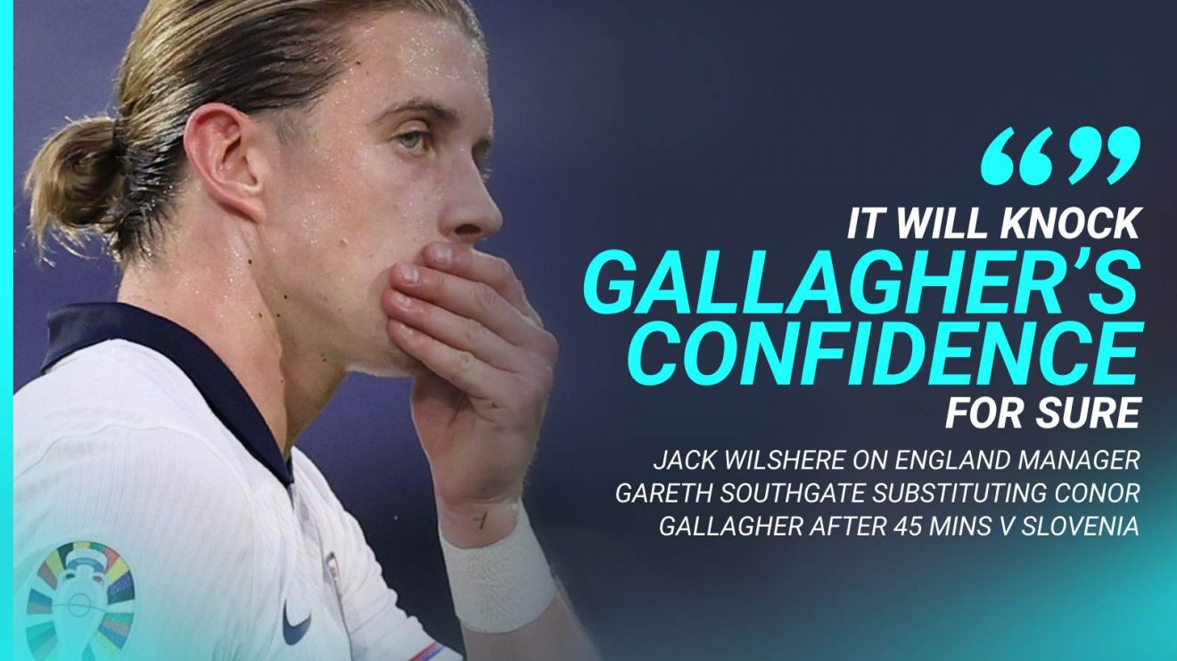 Jack Wilshere says Conor Gallagher's confidence will be knocked after lasting 45 minutes for England against Slovenia
