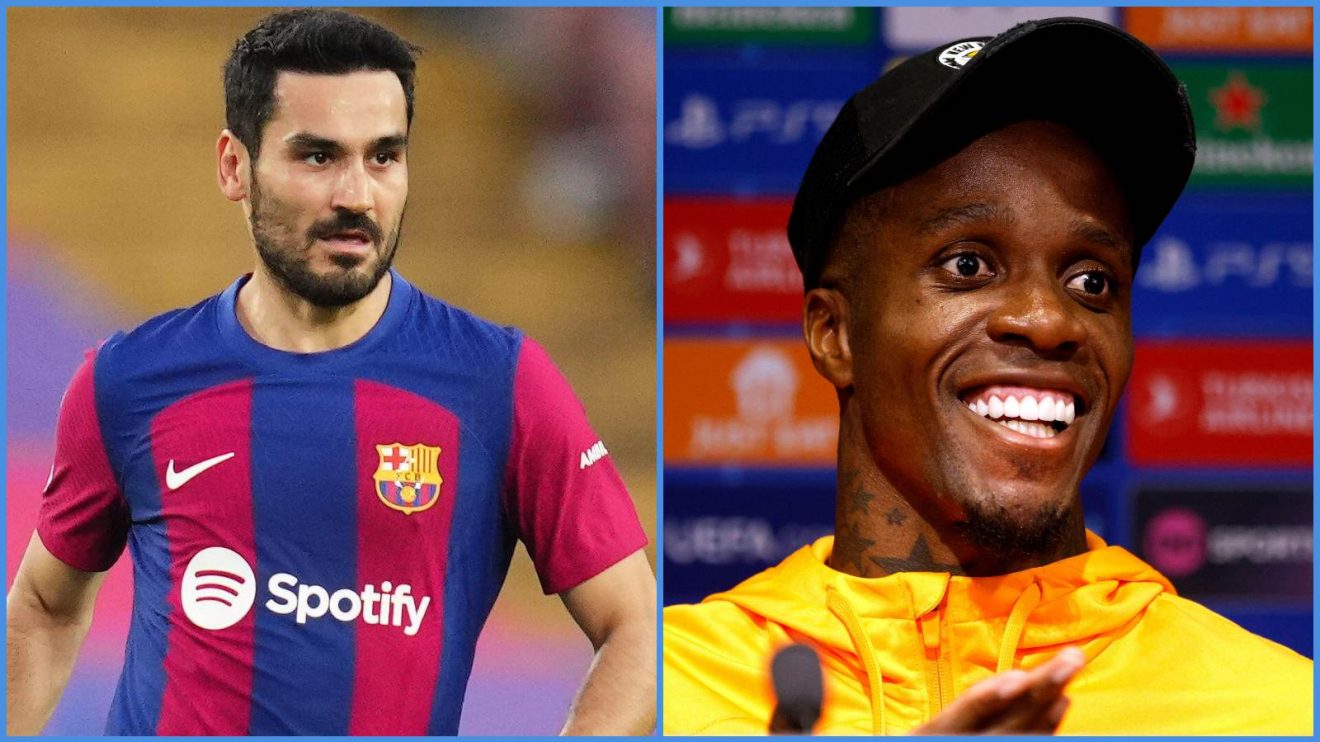 Ilkay Gundogan and Wilfried Zaha