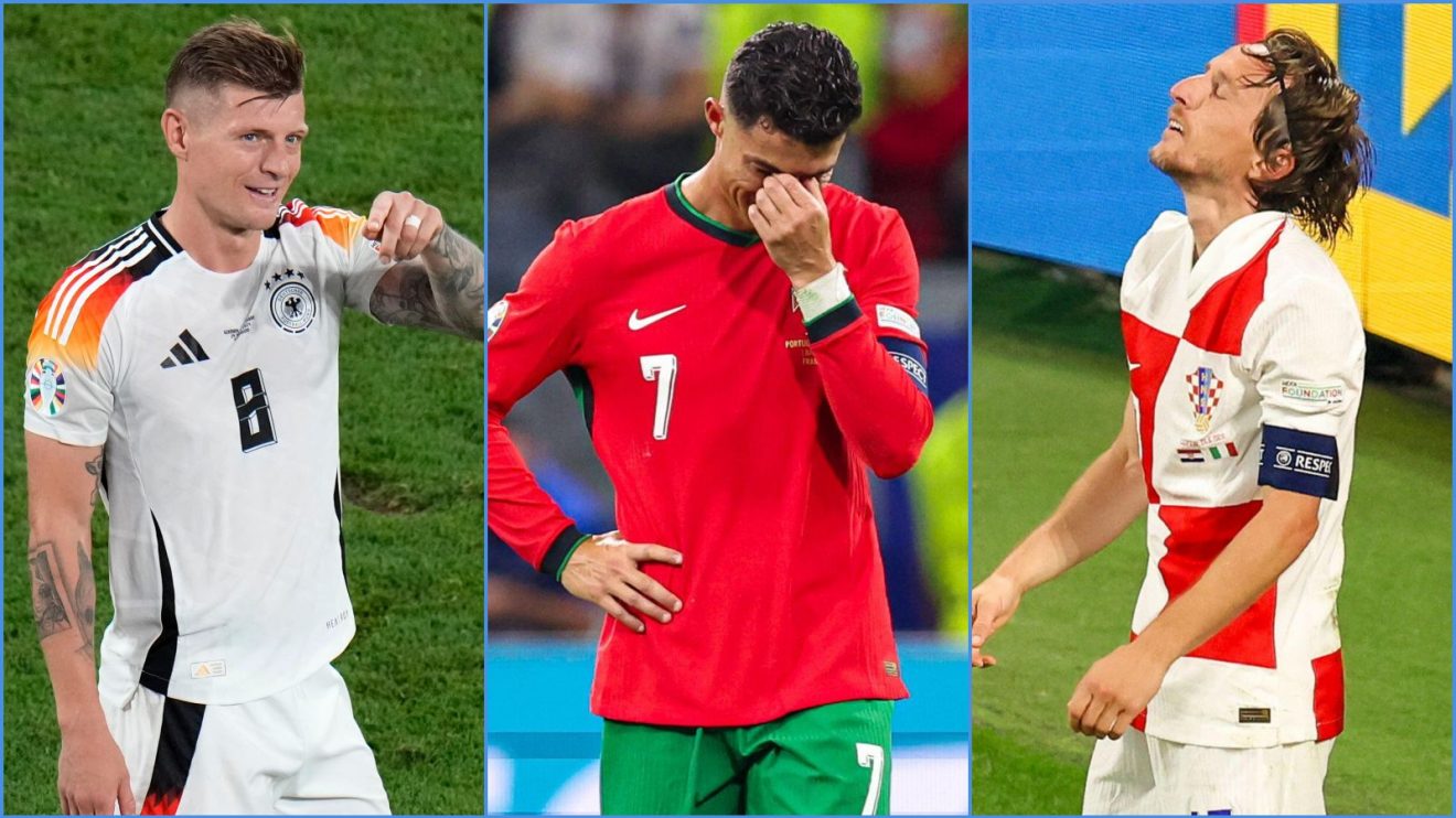 Germany midfielder Toni Kroos, Portugal forward Cristiano Ronaldo and Croatia player Luka Modric