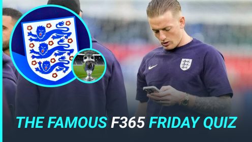 The Famous F365 Friday Quiz returns! Prove your England knowledge credentials…