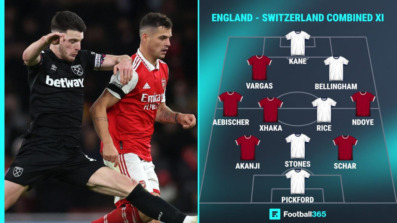 England - Switzerland combined XI: Declan Rice and Granit Xhaka both feature