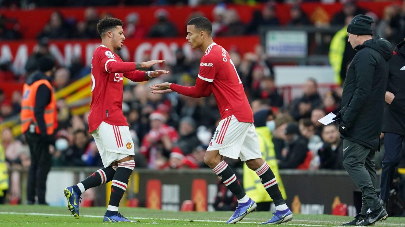 Man Utd duo Jadon Sancho and Mason Greenwood
