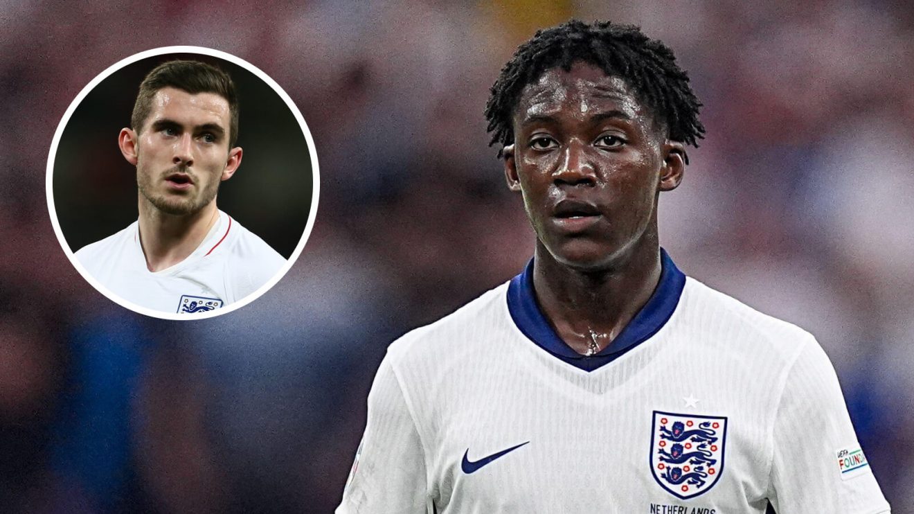 Kobbie Mainoo and Lewis Cook