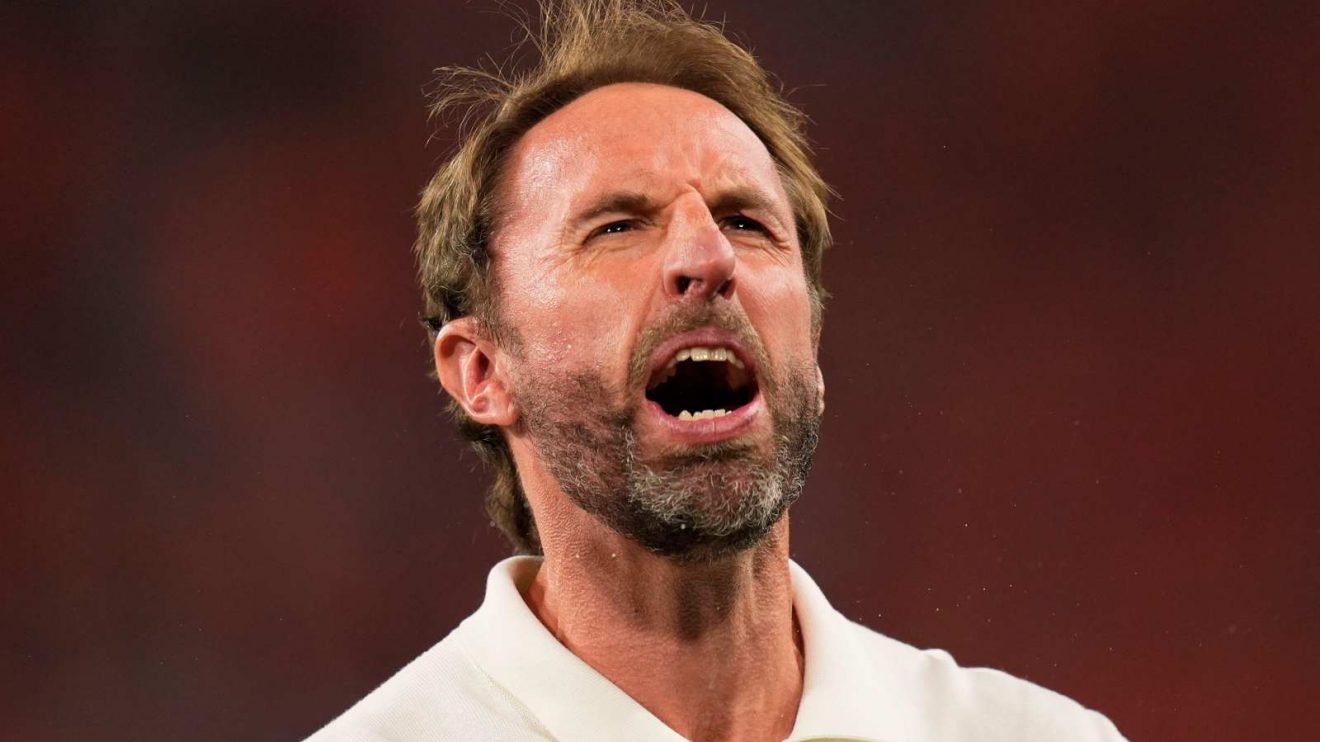 England manager Gareth Southgate celebrates a win