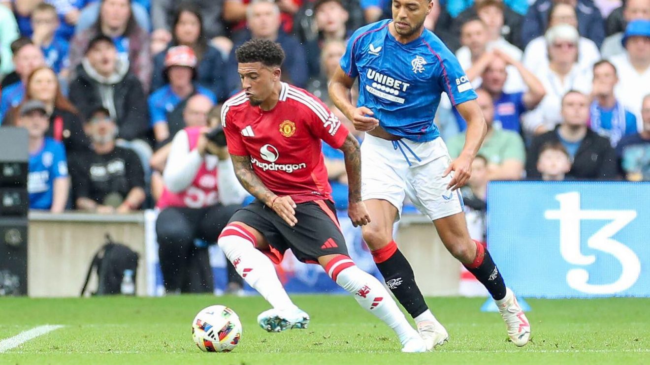 Jadon Sancho Man Utd Rangers