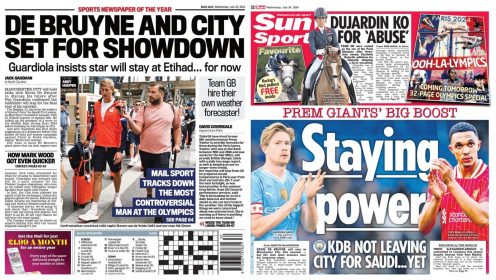 De Bruyne SHOWDOWN and Trent ‘snubs’ an imaginary transfer to Real Madrid