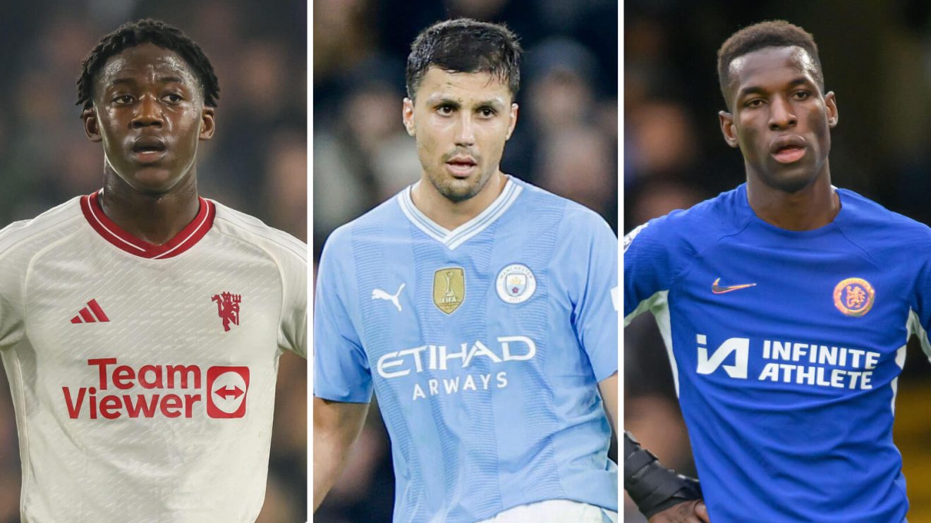 Kobbie Mainoo, Rodri and Nicolas Jackson.