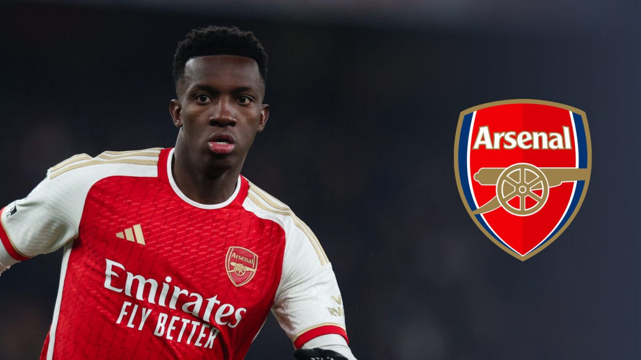 Eddie Nketiah appears to be stuck at Arsenal