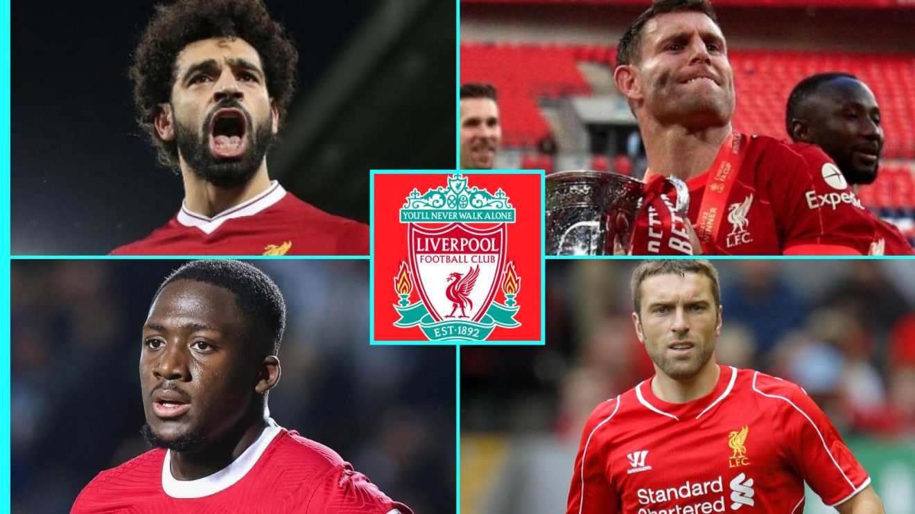 Liverpool signings Mohamed Salah, James Milner. Ibrahima Konate and Rickie Lambert