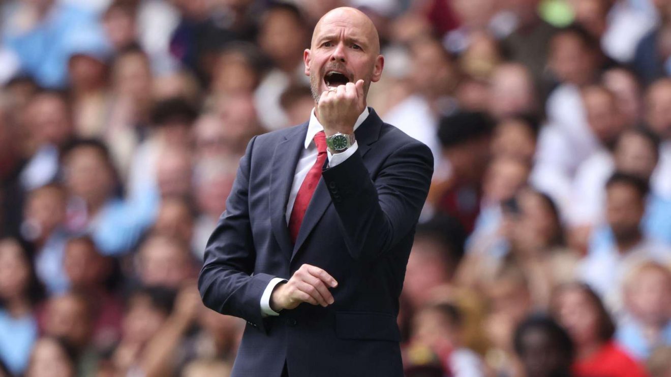 Man Utd manager Erik ten Hag during the Community Shield