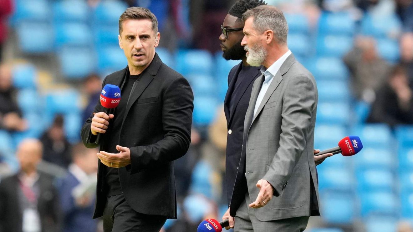 Man Utd legends Gary Neville and Roy Keane on punditry duty