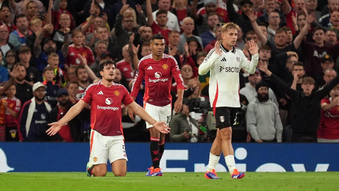 Man Utd v Fulham: Harry Maguire, Casemiro and Emile Smith Rowe