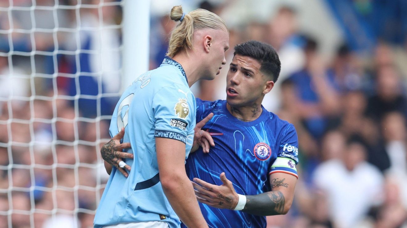 Erling Haaland and Enzo Fernandez