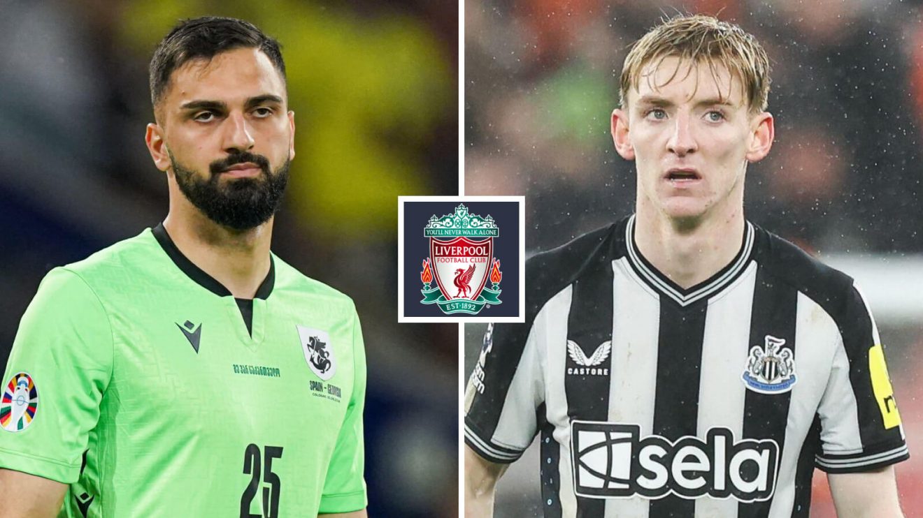Liverpool transfer targets Giorgi Mamardashvili and Anthony Gordon