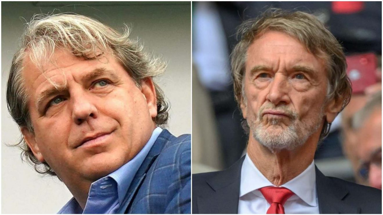 Chelsea and Man Utd owners Todd Boehly and Sir Jim Ratcliffe