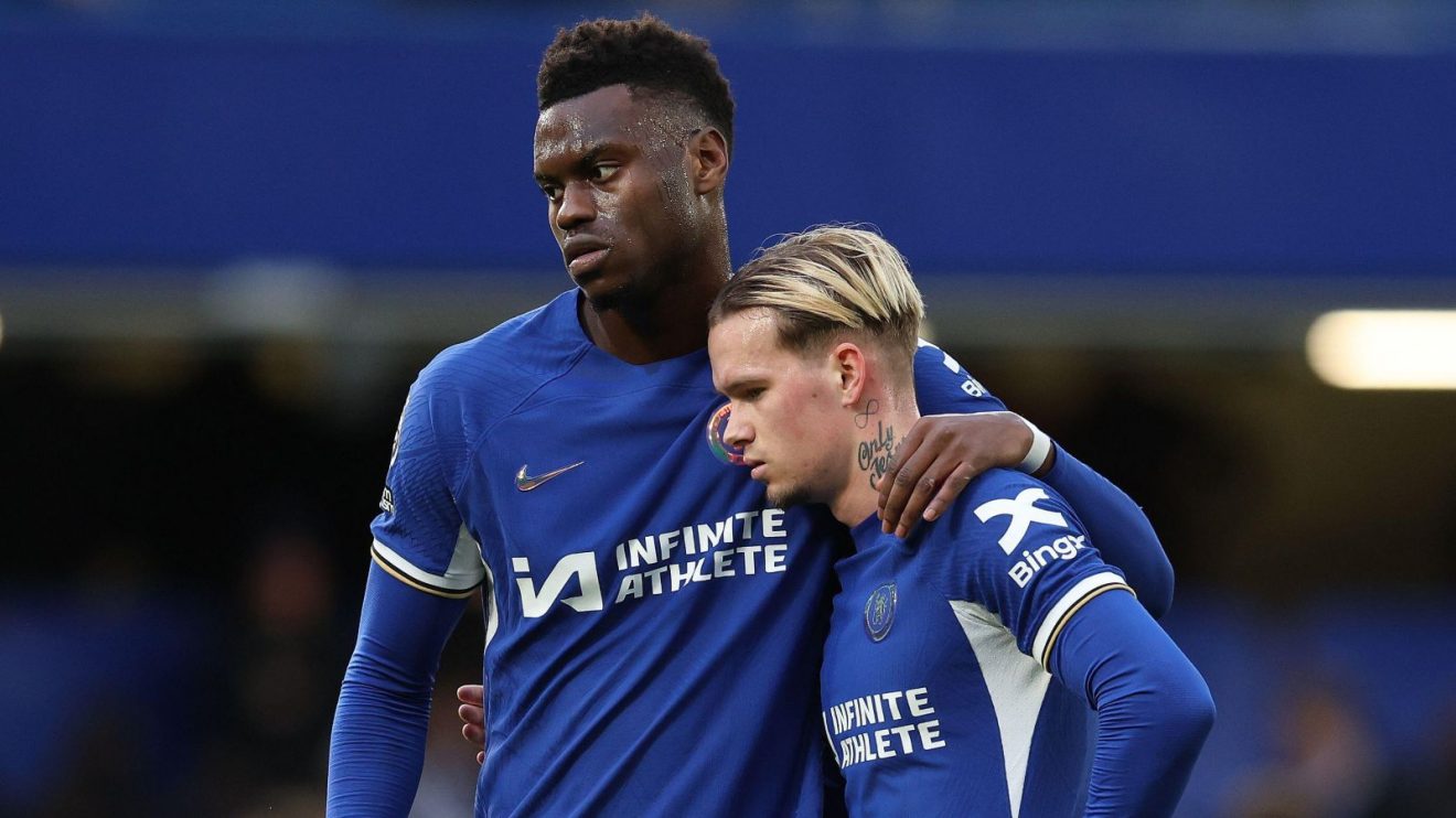 Chelsea players Benoit Badiashile and Mykhaylo Mudryk