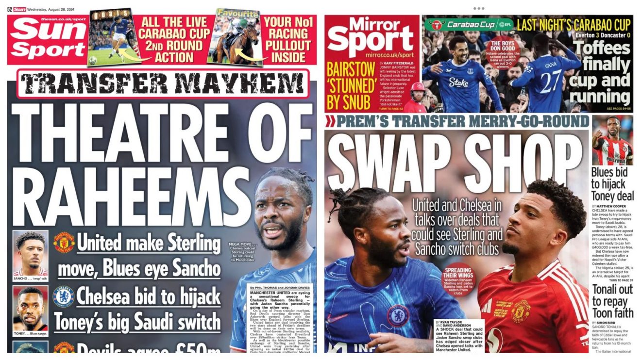 Sterling and Sancho back pages