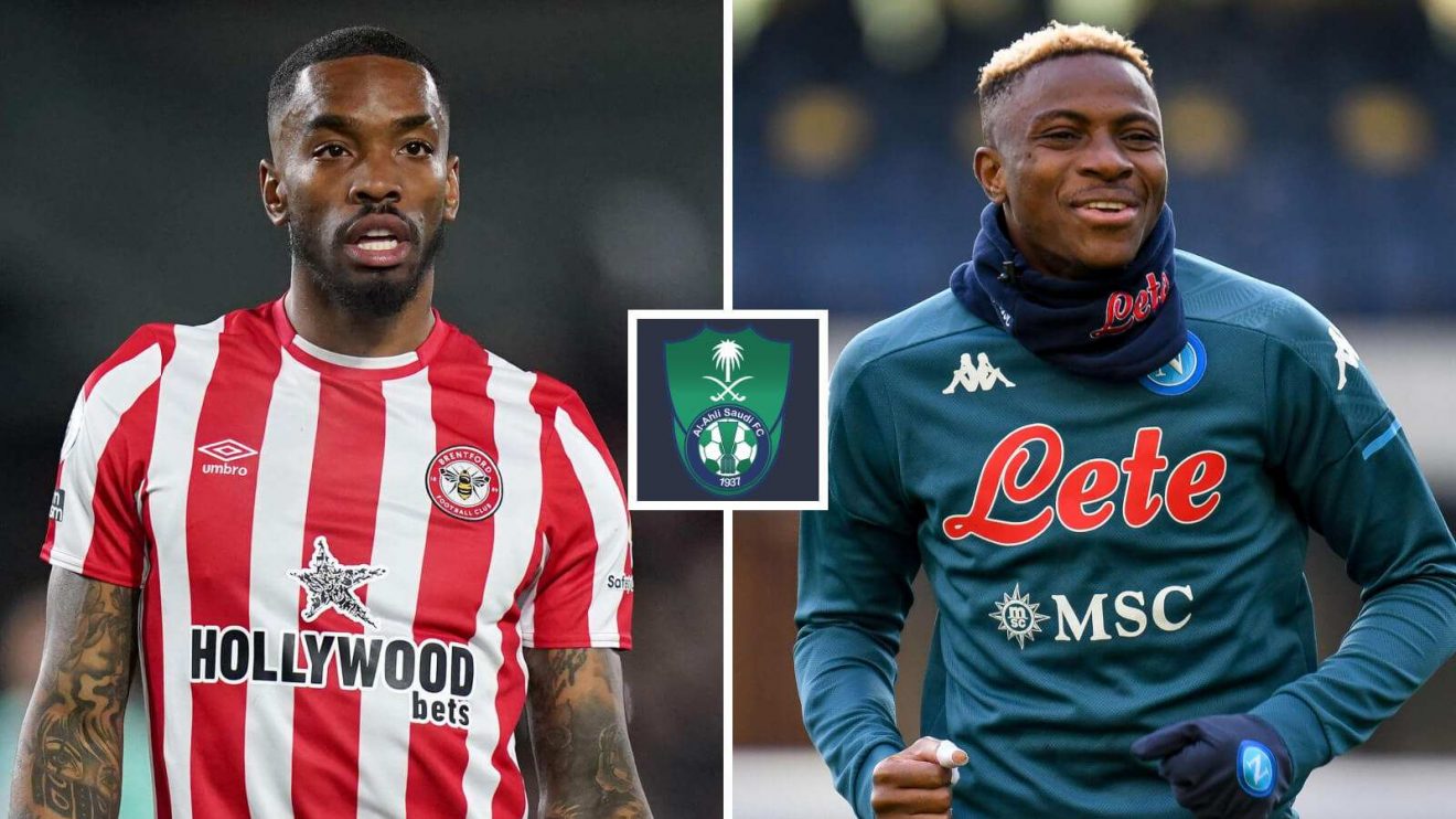 Chelsea targets Ivan Toney and Victor Osimhen with the Al-Ahli badge