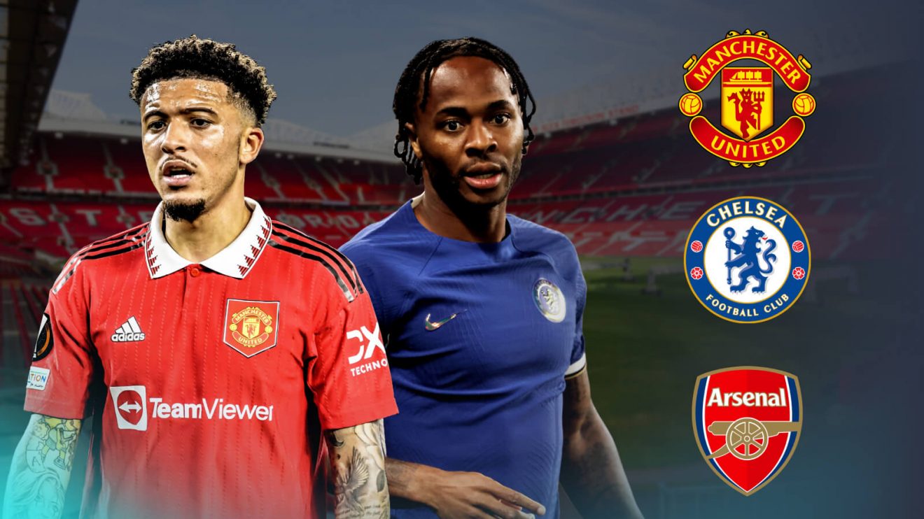 Man Utd, Arsenal and Chelsea are involved in Sancho and Sterling talks