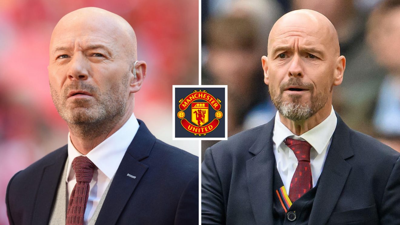Man Utd boss Erik ten Hag and Alan Shearer
