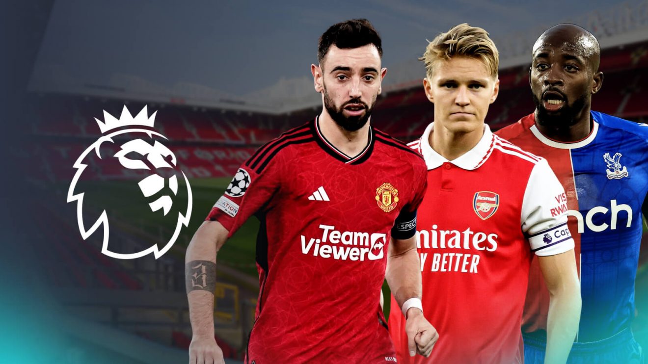 Bruno Fernandes, Martin Odegaard and Mateta.