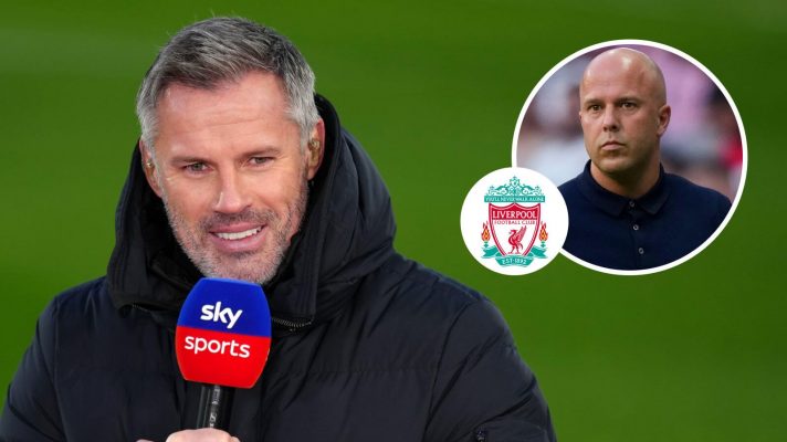 Liverpool legend Jamie Carragher and Arne Slot