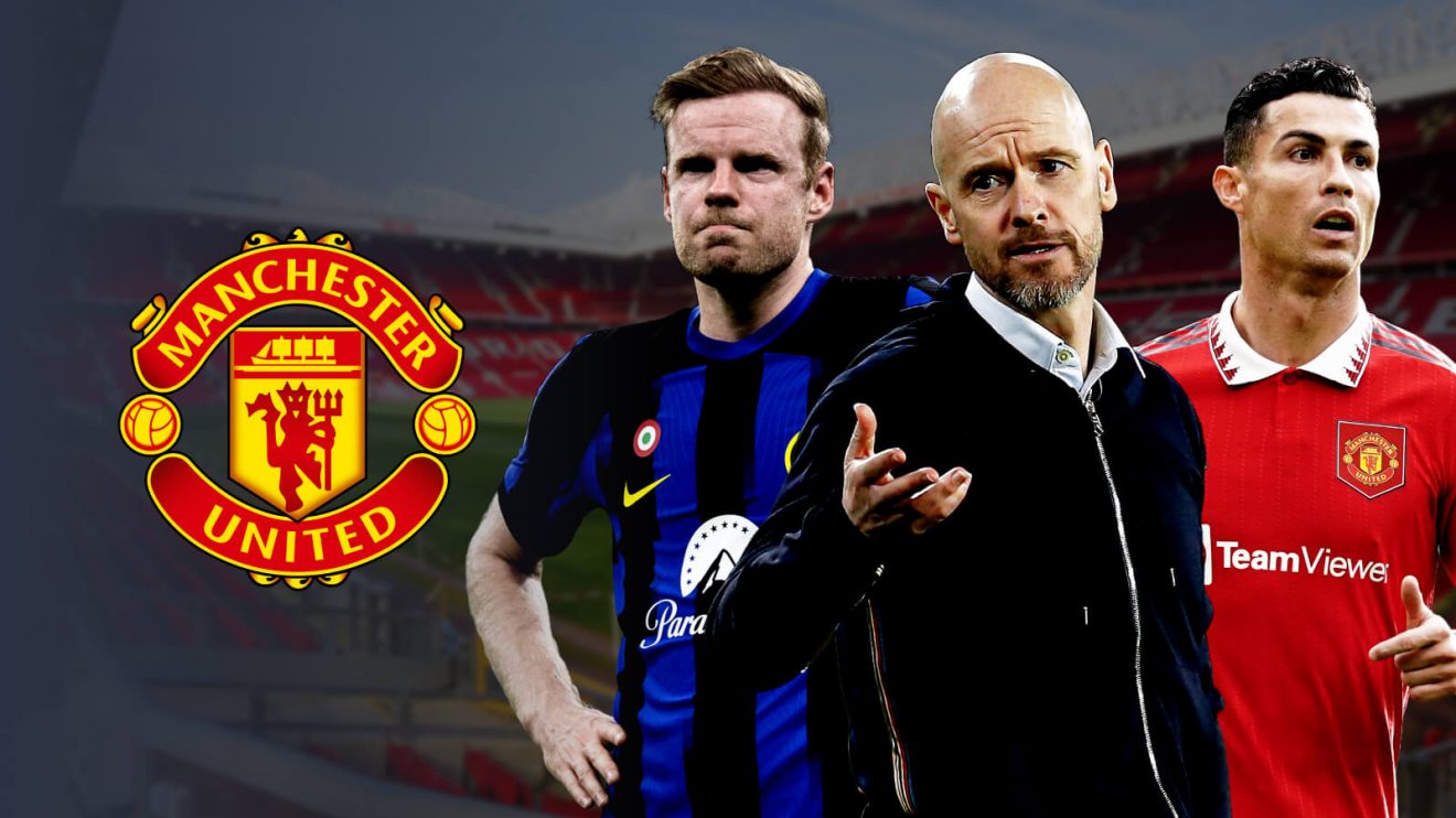 Erik ten Hag, Davy Klaassen and Ronaldo.