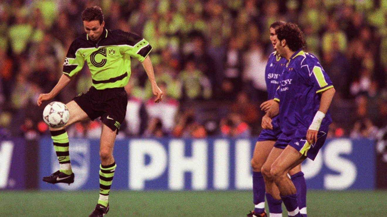 Paul Lambert in the 1997 Champions League final